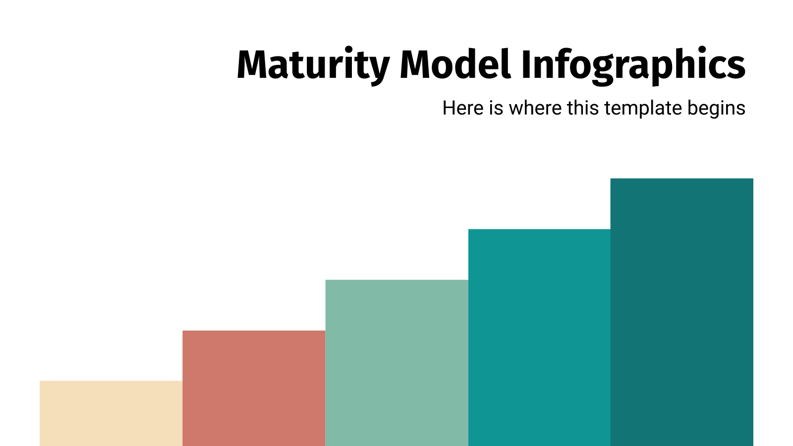 PowerPoint的成熟度模型信息图